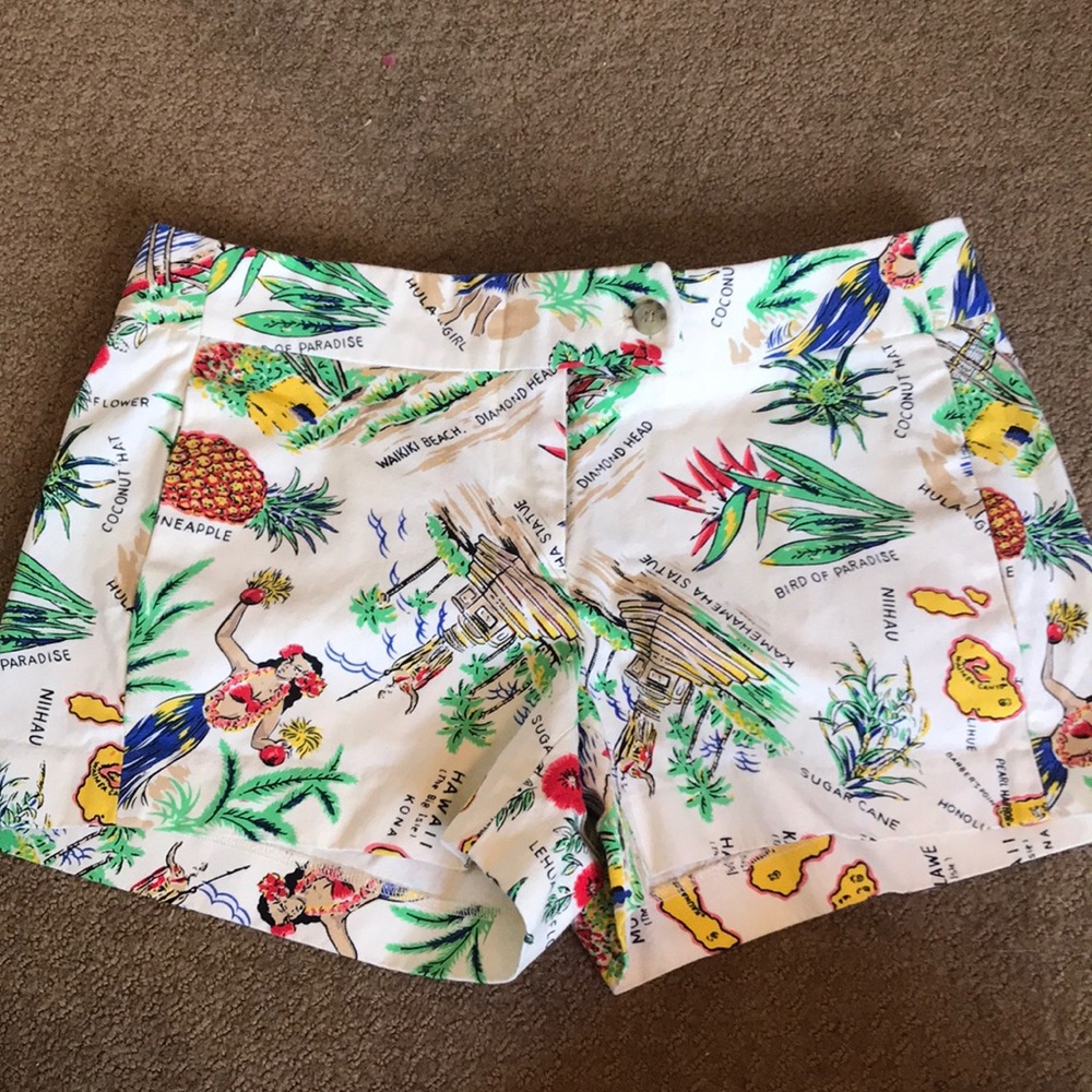 J Crew Hawaiian Islands shorts